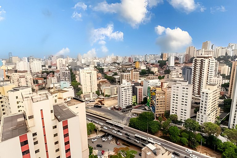 Studio 22° andar 800m Av Paulista + Skyline SP