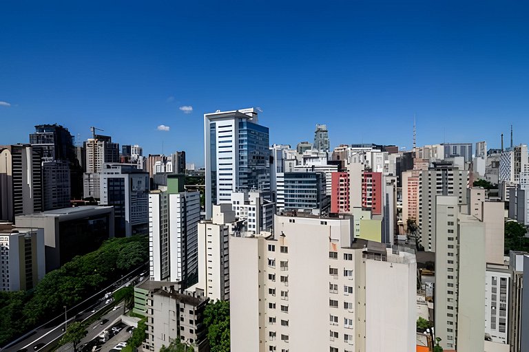 Studio 22° andar 800m Av Paulista + Skyline SP