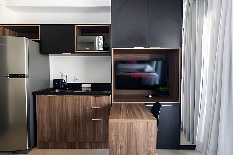 Studio Av. Paulista c/ estacionamento + Rooftop