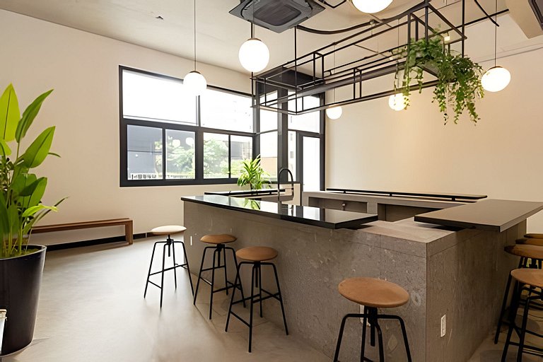 Studio Av. Paulista c/ estacionamento + Rooftop