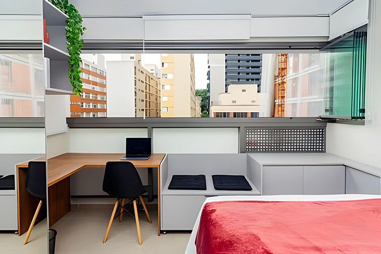 Studio metrô Oscar Freire + Piscina c/ garagem