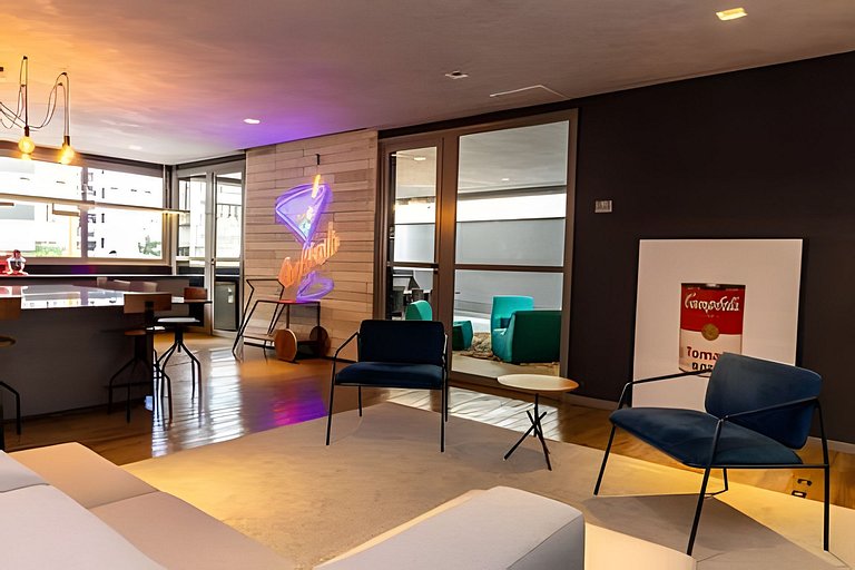 Studio metrô Oscar Freire + Piscina c/ garagem