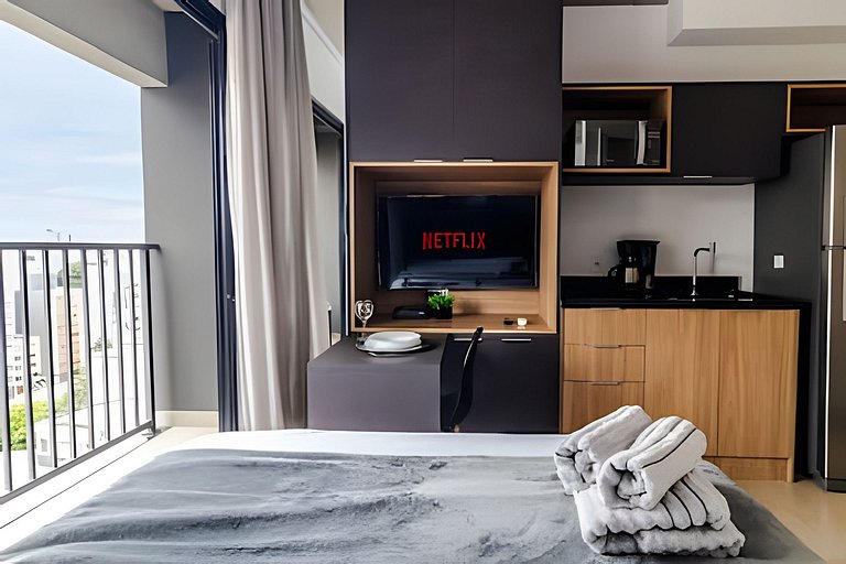 Studio 100m Sírio Libanês c/ garagem + academia