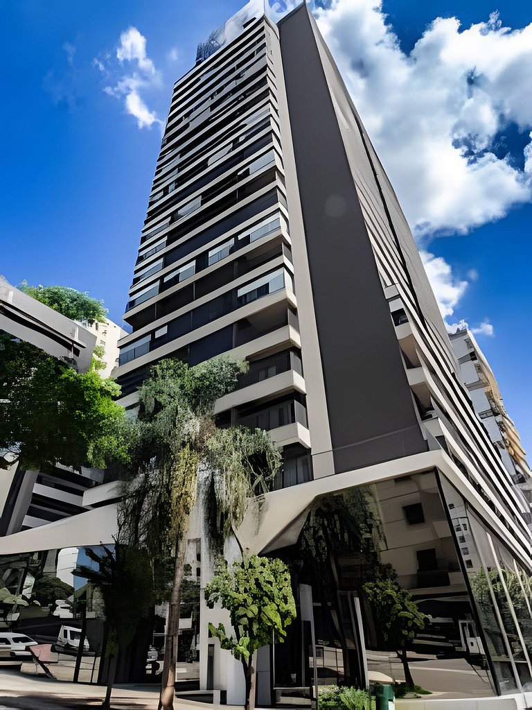 Studio 100m Sírio Libanês c/ garagem + academia