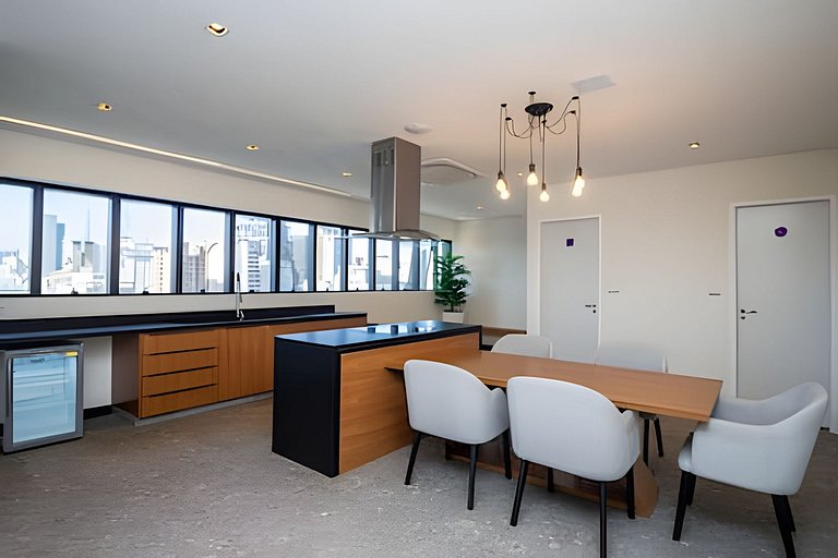 Studio 100m Sírio Libanês c/ garagem + academia