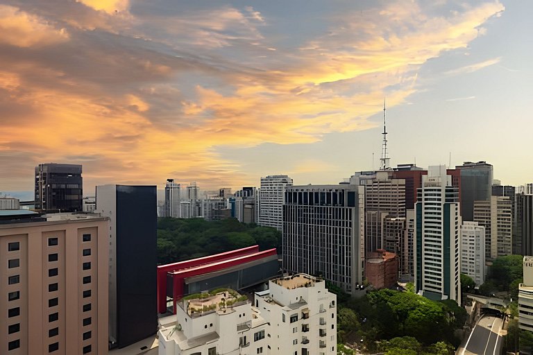 Flat Itapeva c/ Paulista I Soho House + Sofá Cama