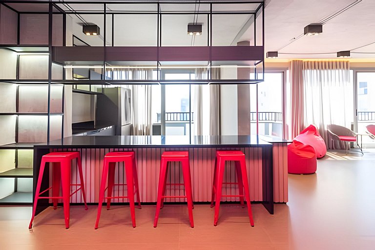 Itaim Bibi I  Cama e sofá-cama com AC + Escritório