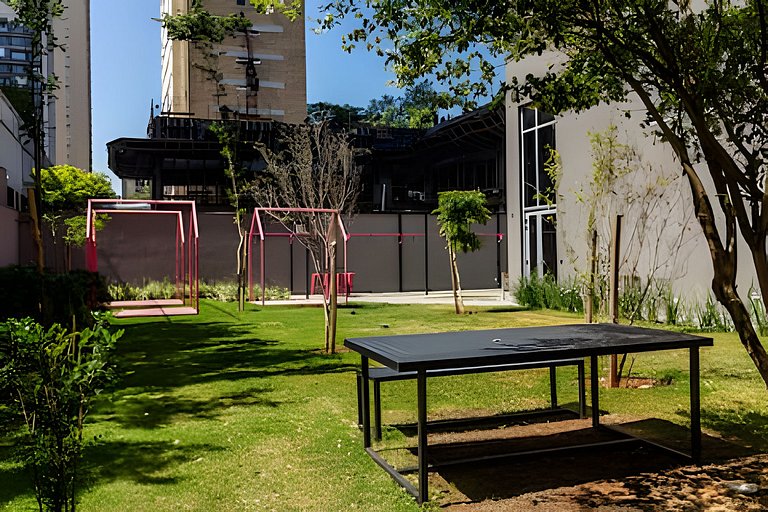 Itaim Bibi I  Cama e sofá-cama com AC + Escritório