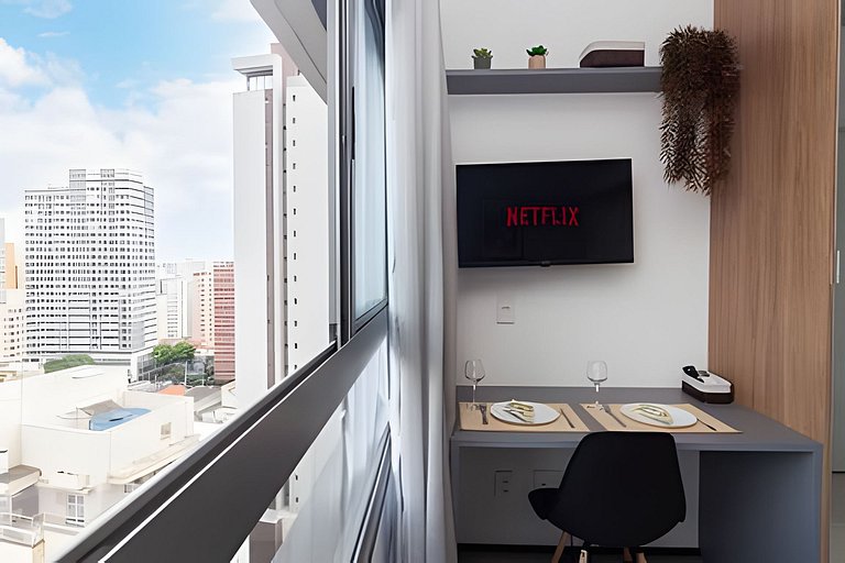 Av. Paulista I Metrô Paraiso + Piscina + Garagem