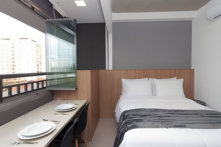 Berrini + Congonhas 10min | 2 pessoas + Academia