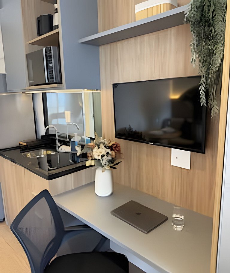 Vila Olimpia I Sofá Cama/ AC + Academia