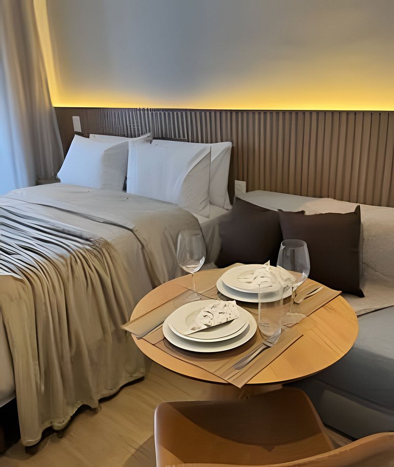 Vila Olimpia I Sofá Cama/ AC + Academia