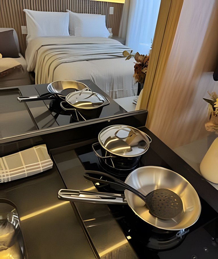 Vila Olimpia I Sofá Cama/ AC + Academia