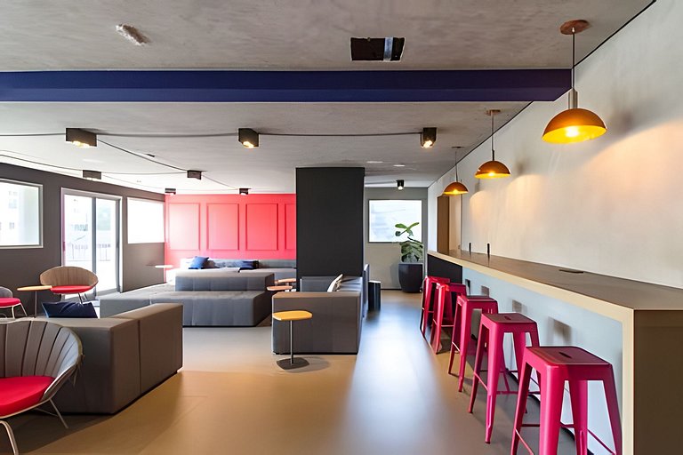 Vila Olimpia I Sofá Cama/ AC + Academia