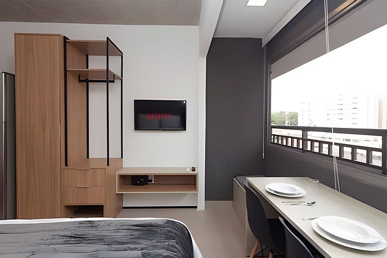 Berrini + Congonhas a 10min | 2pessoas + Academia