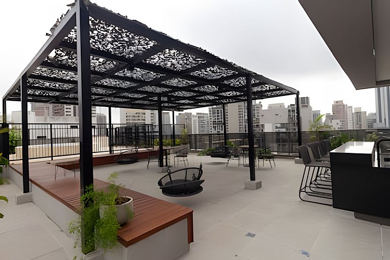 Berrini + Congonhas a 10min | 2pessoas + Academia